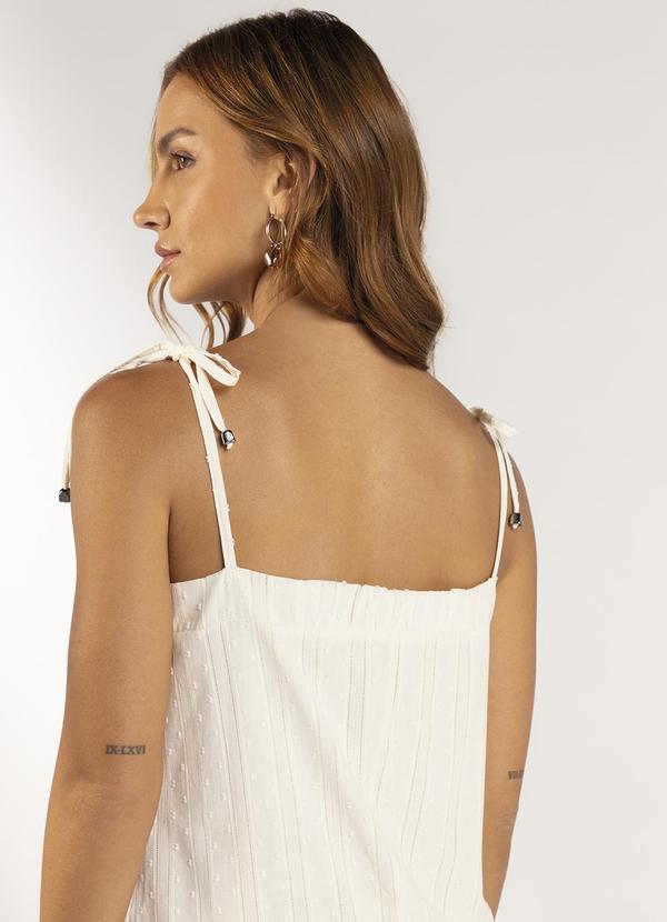 Marialícia - Vestido Feminino com Forro Bege