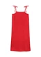 Marialícia - Vestido Feminino com Forro Preto - variação: Vermelho