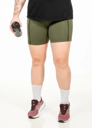 Cobertura - Short Plus Size Bolso Verde - COBERTURA