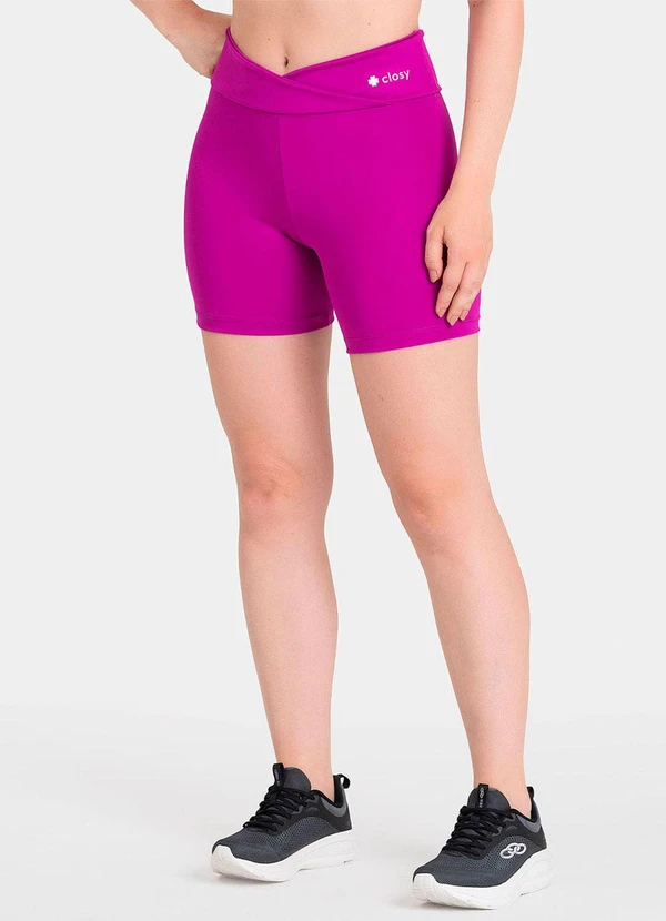 Closy - Shorts Cós Transpassado Energy Fucsia