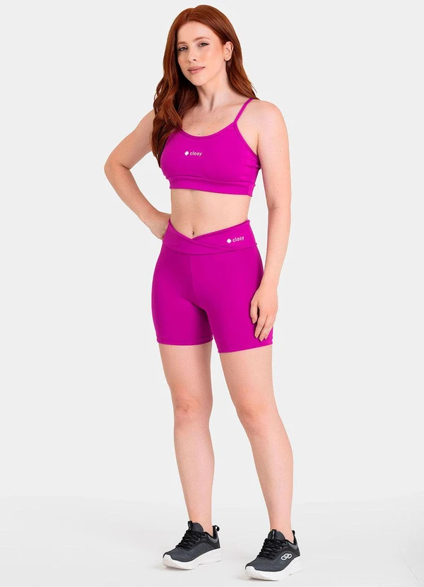 Closy - Shorts Cós Transpassado Energy Fucsia 3