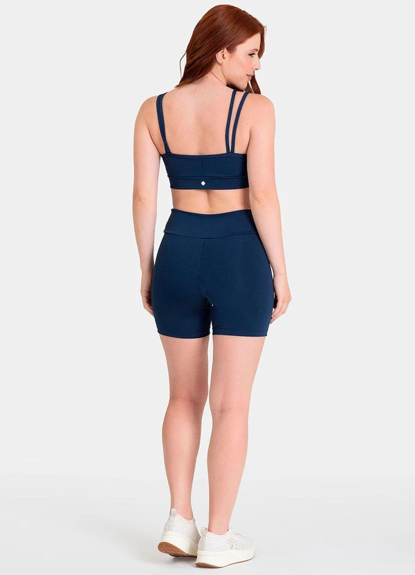 Closy - Shorts Cós Transpassado Energy Marinho 4