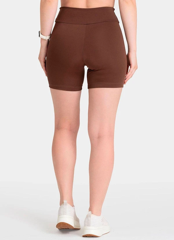 Closy - Shorts Cós Transpassado Energy Marrom 2