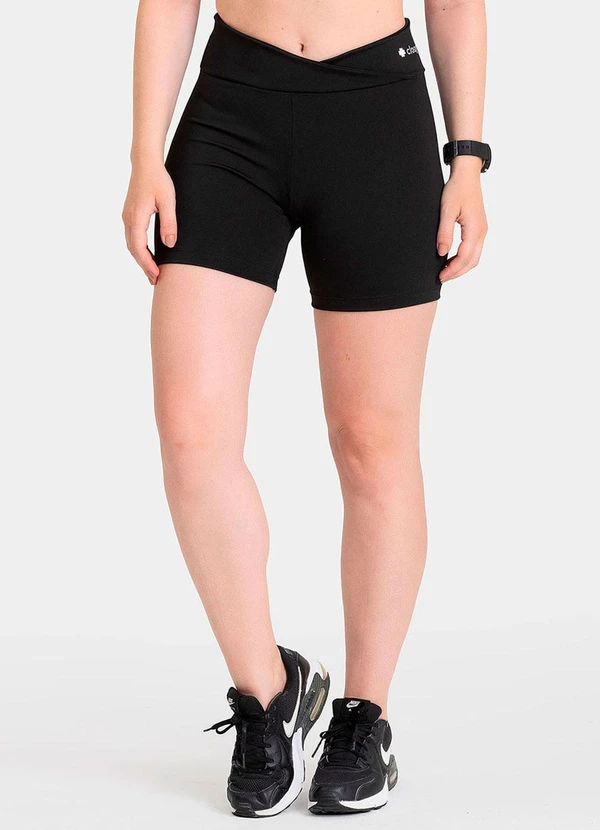 Closy - Shorts Cós Transpassado Energy Preto