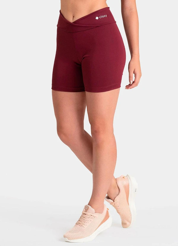 Closy - Shorts Cós Transpassado Energy Rubro
