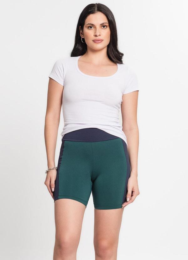 Rovitex - Shorts Feminino Cintura Alta Verde 5