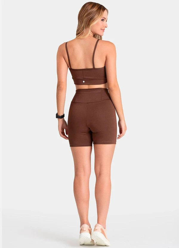 Closy - Shorts Fitness Essential Marrom 4