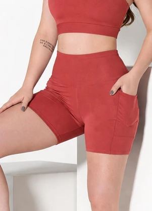 Hay Fit - Shorts Vicky Vermelho - HAY FIT