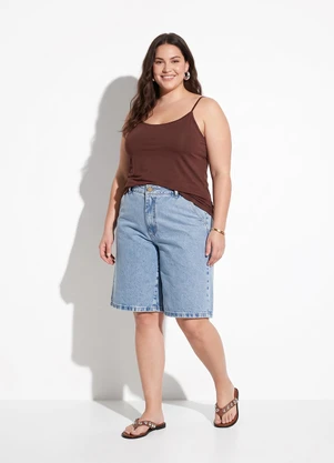 Quintess - Bermuda Azul Claro em Jeans - QUINTESS