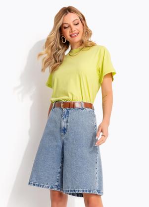 Bermuda (Azul Claro) em Jeans