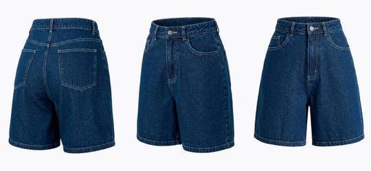 Bermuda Azul Escuro em Jeans