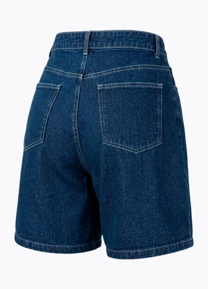 Quintess - Bermuda Azul Escuro em Jeans - QUINTESS