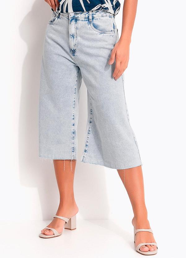 Jorts (Jeans Claro) em Tecido Sarja