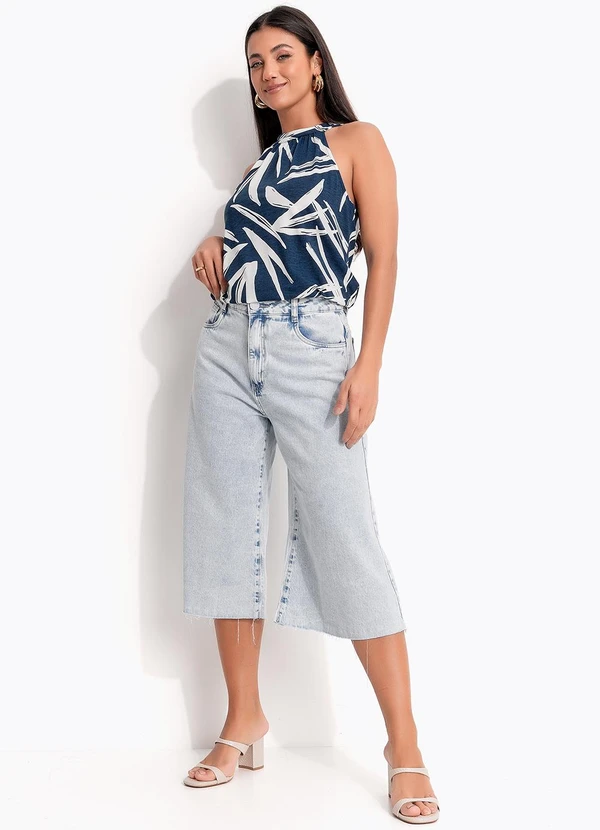 Quintess - Jorts Azul Claro em Jeans 3