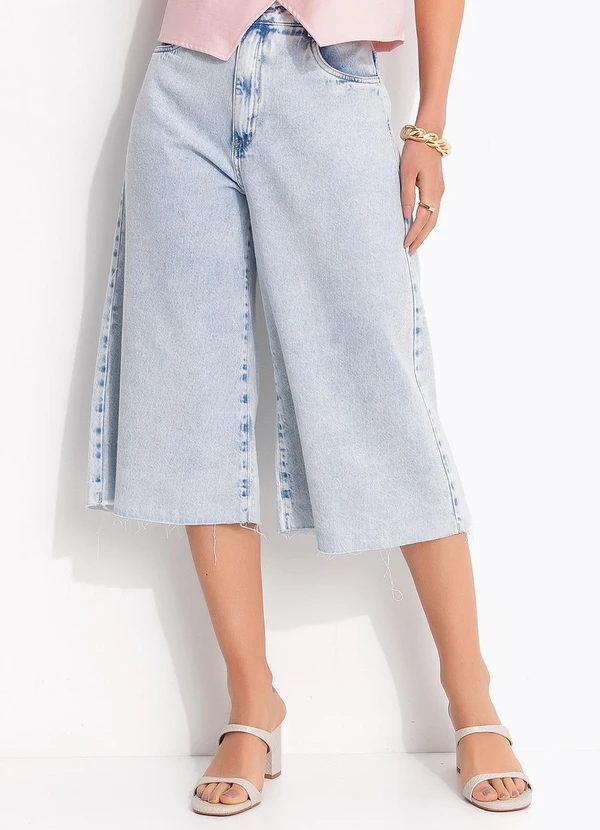 Quintess - Jorts Azul Claro em Jeans 7