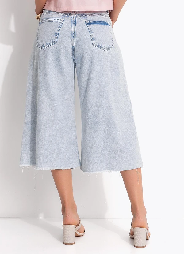 Quintess - Jorts Azul Claro em Jeans 8