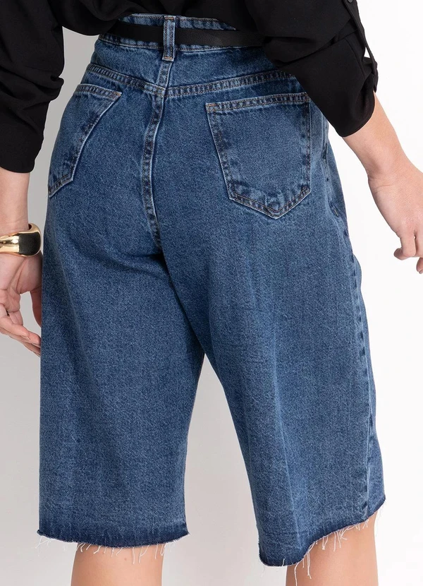 Quintess - Jorts Jeans Escuro em Jeans 6