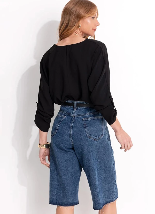 Quintess - Jorts Jeans Escuro em Jeans 3