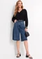 Quintess - Jorts Jeans Escuro em Jeans - variação: Jeans Escuro