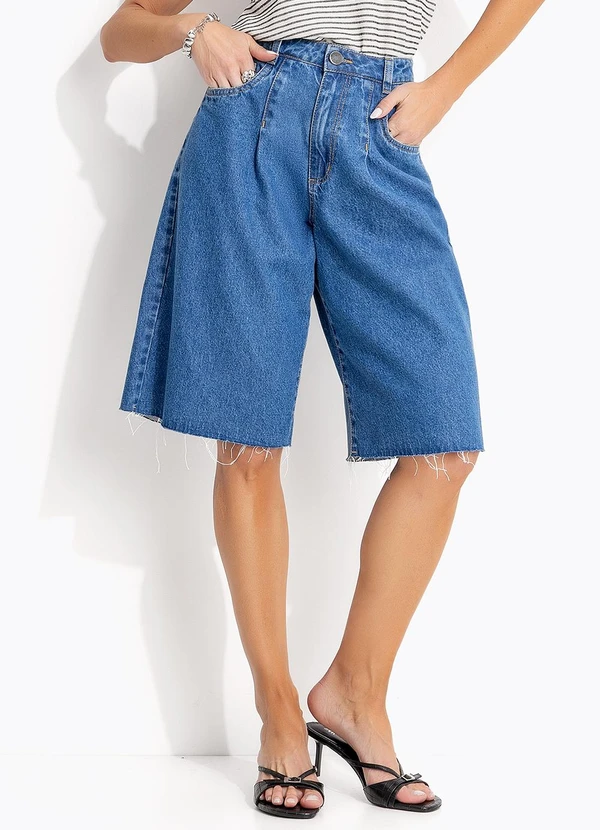 Quintess - Jorts Jeans Médio Claro