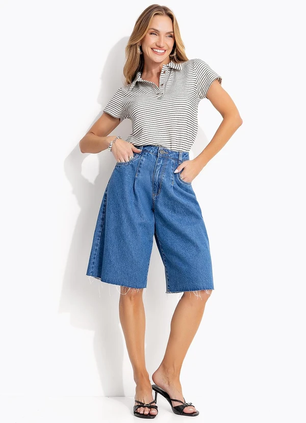 Quintess - Jorts Jeans Médio Claro 3