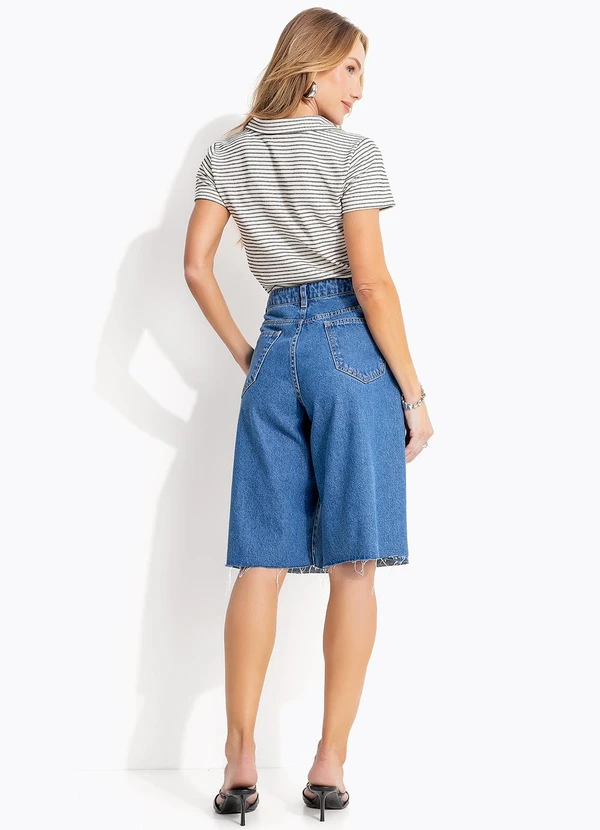 Quintess - Jorts Jeans Médio Claro 4