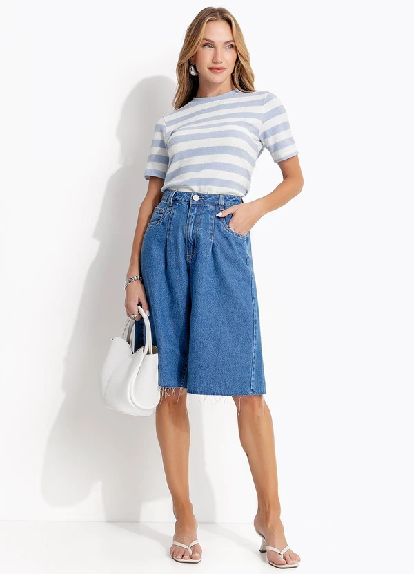 Quintess - Jorts Jeans Médio Claro 6