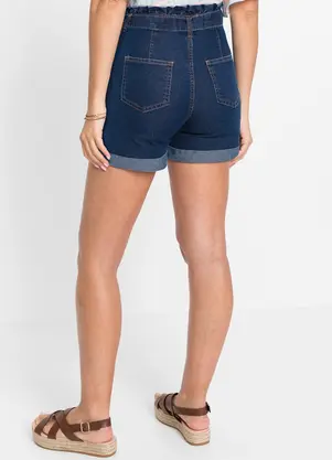 bonprix - Short Azul em Jeans - BONPRIX