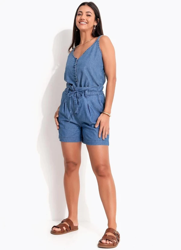 Quintess - Short Azul Médio em Jeans 5