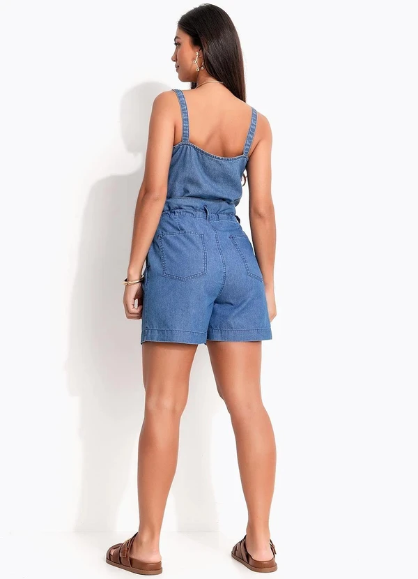 Quintess - Short Azul Médio em Jeans 6