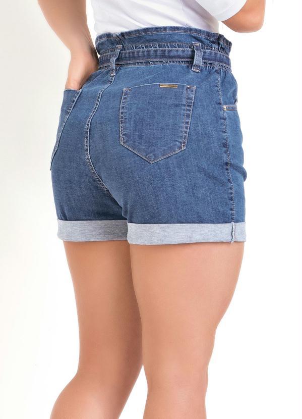 Sawary Jeans - Short Clochard Jeans Sawary com Amarração 2