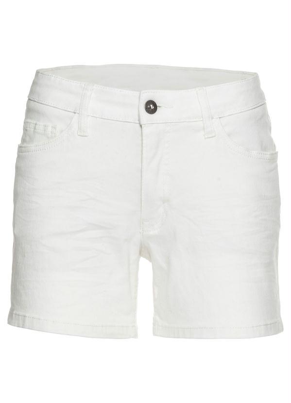 bonprix - Short de Sarja Básico Branco 10