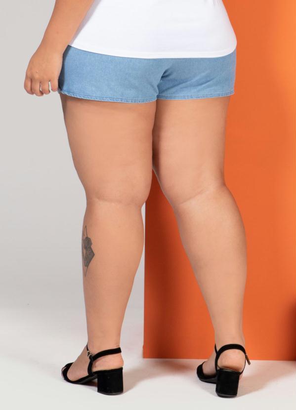 Quintess - Short Jeans Azul com Babados 8