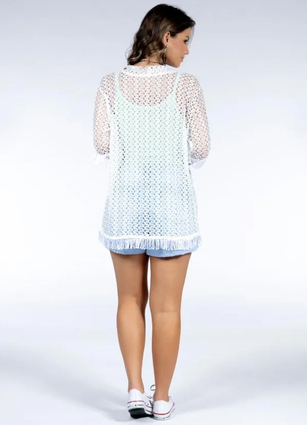 Quintess - Short Jeans Claro Cintura Média com Bolsos 6