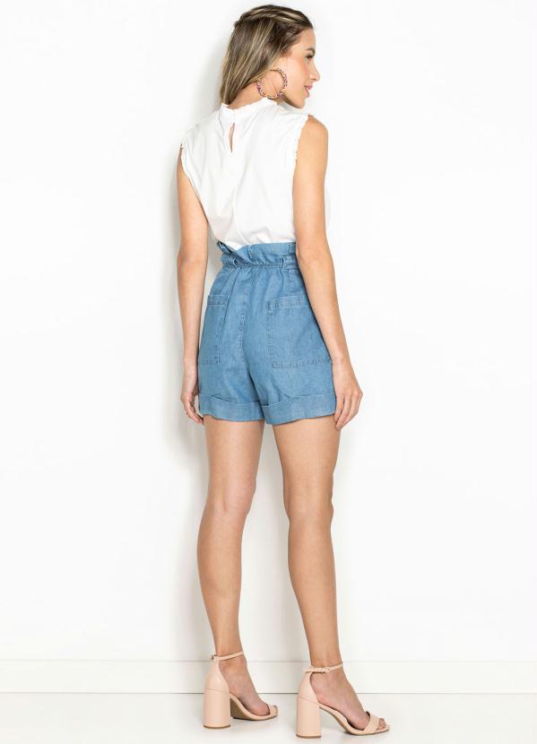 Maria Filó - Short Jeans Clochard Azul 4