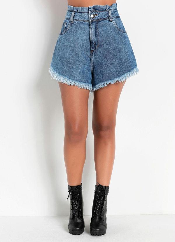 Outlet - Short Jeans com Barra Desfiada Sawary 4