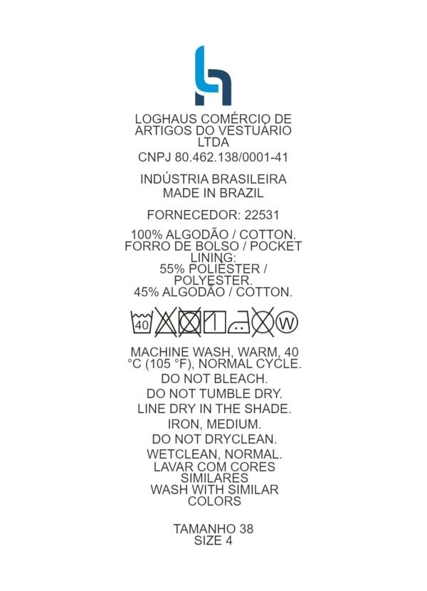 Quintess - Short Off White em Sarja com Puídos 10