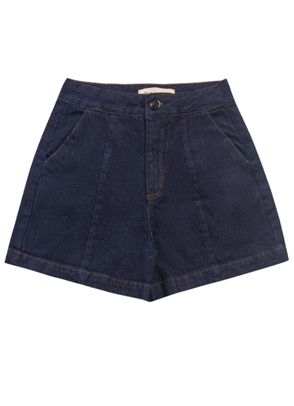 Angel - Shorts Alfaiataria Jeans Escuro 5