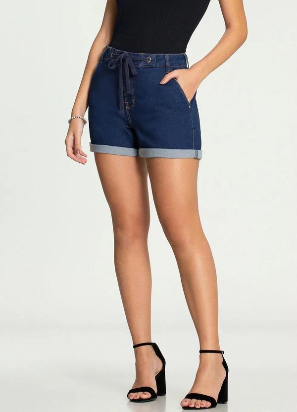 Lunender - Shorts Boyfriend Azul