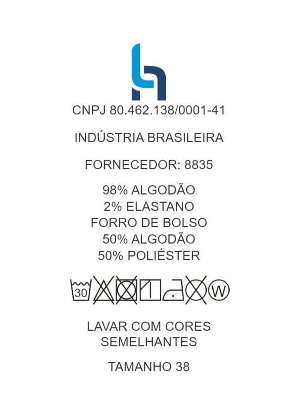 bonprix - Shorts Curto Jeans Azul Marmorizado 8