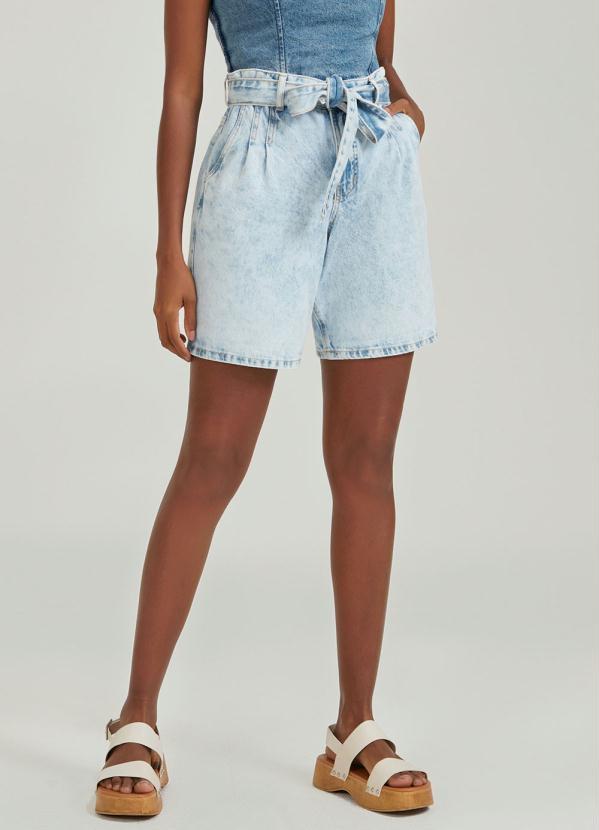 Lunender - Shorts Jeans Azul