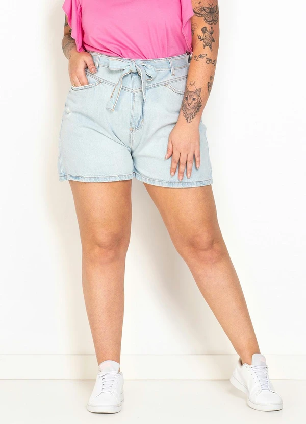 Hering - Shorts Jeans Curto Azul 5