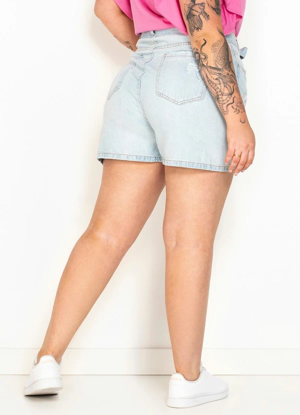 Hering - Shorts Jeans Curto Azul 6