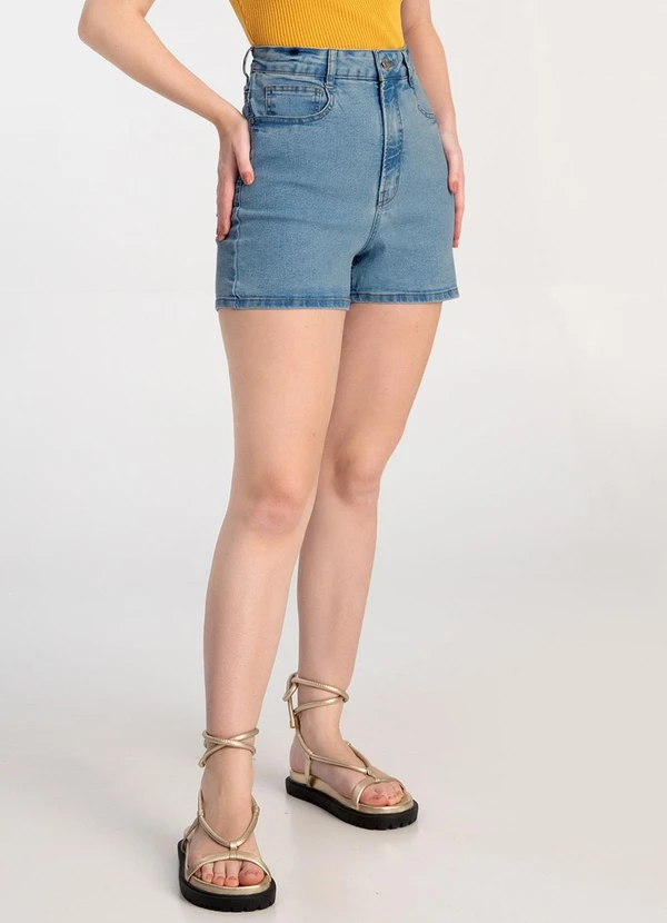 Vajrateja Shorts Jeans Curto Cintura Alta Vajrateja CalÇa Jeans