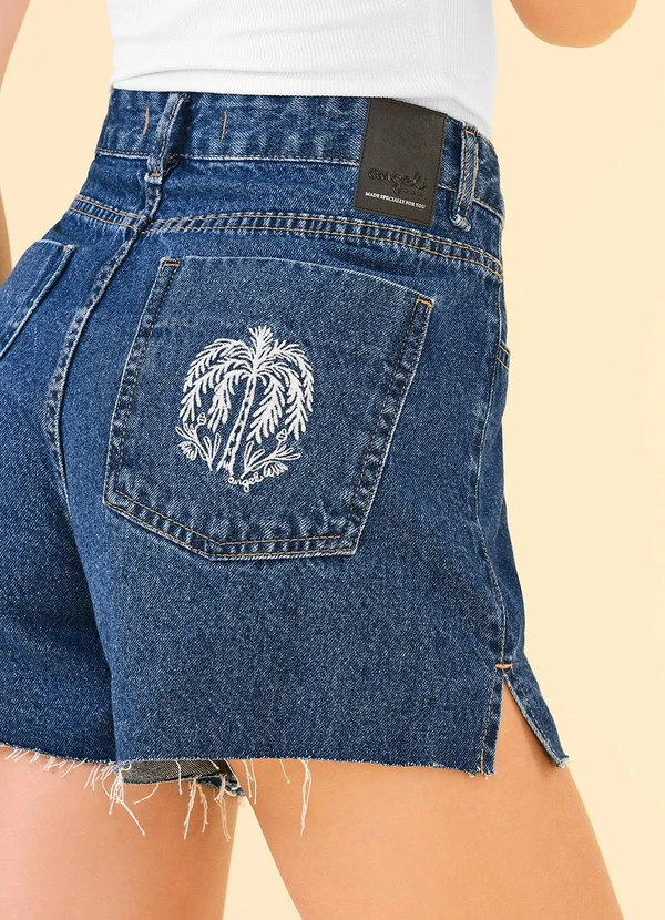 Angel - Shorts Mom DenimAzul 5