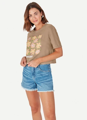 Malwee - Shorts Mom Jeans Azul - MALWEE