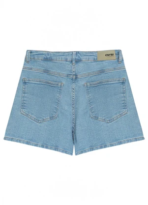 Enfim - Shorts Mom Jeans Cintura Alta Azul Claro - ENFIM