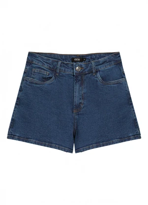 Enfim - Shorts Mom Jeans Cintura Alta Azul - ENFIM