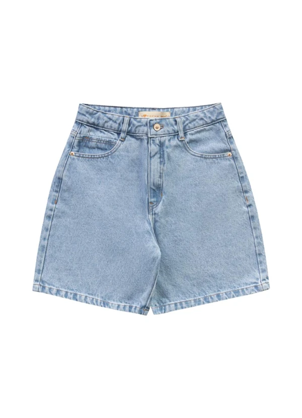 Angel - Shorts Mom Jeans Claro 4