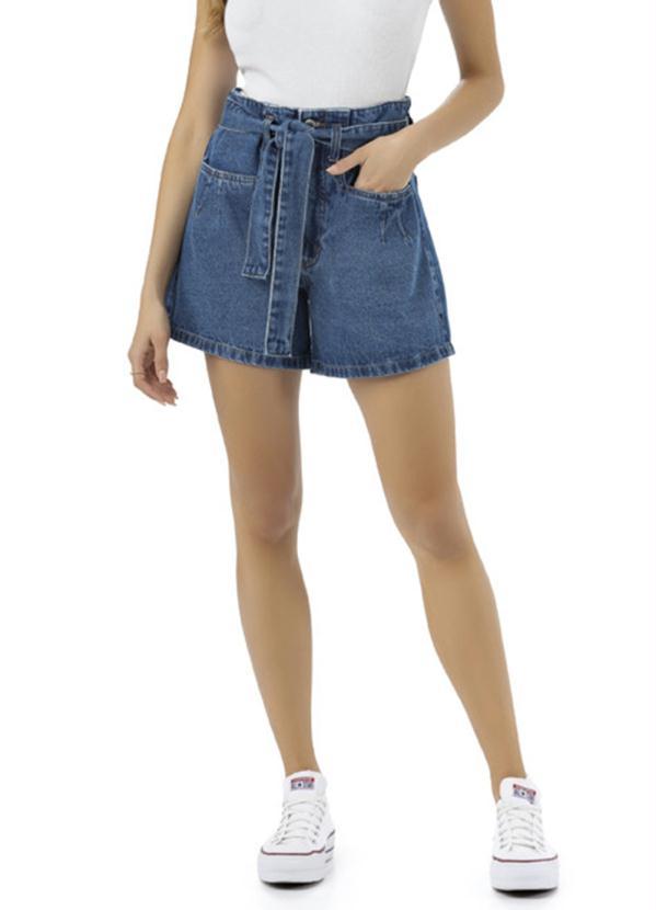 Angel - Shorts Pences Jeans Azul